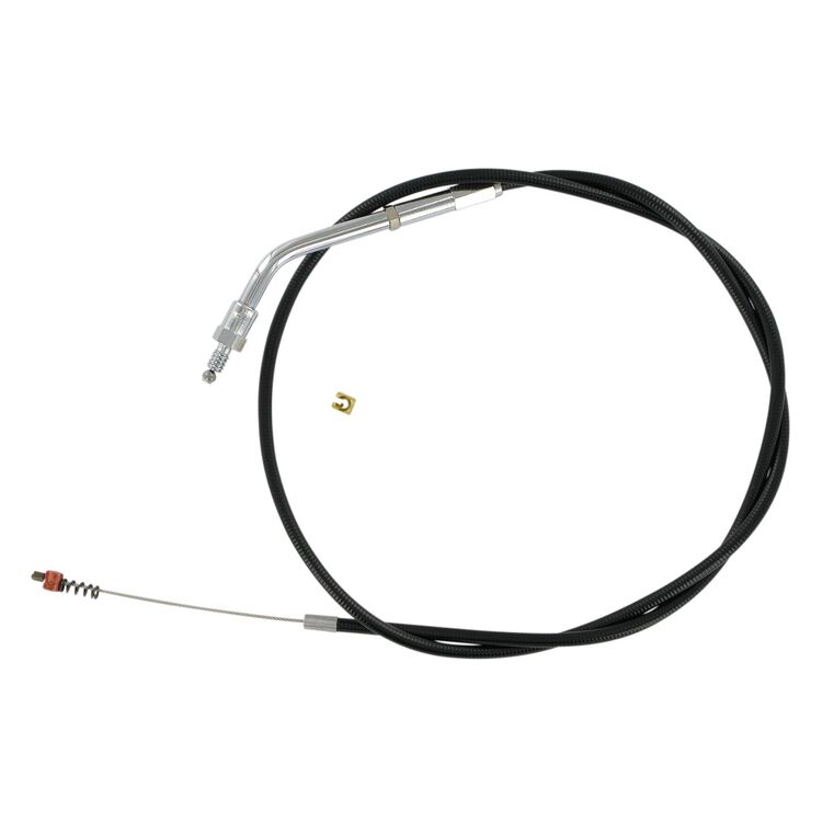 Barnett Black Vinyl Idle Cable For Harley 1981-1989 +6" [Open Box]