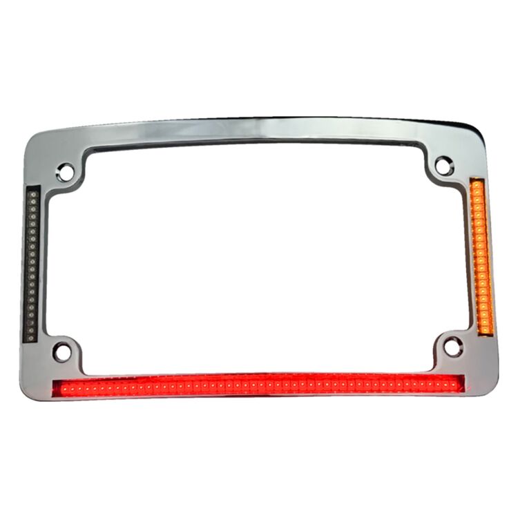 Custom Dynamics LED All-In-One Radius License Plate Frame For Harley FLHX / FLTRX 2023-2026