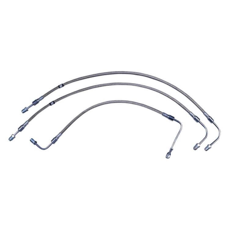 Russell Stainless Steel Front Brake Hoses For Harley FX 1981