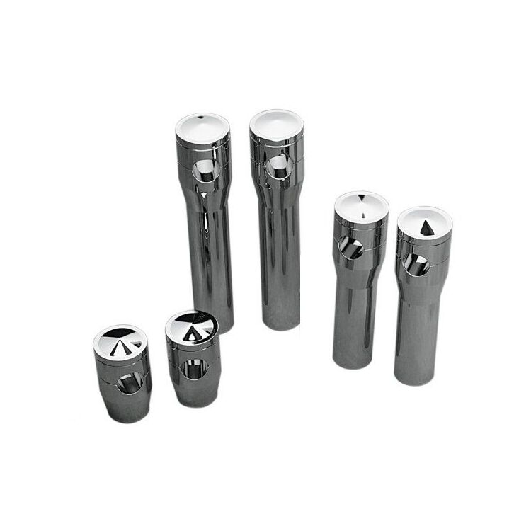 Accutronix 1" Risers For Harley 6" Tall / Chrome [Open Box]
