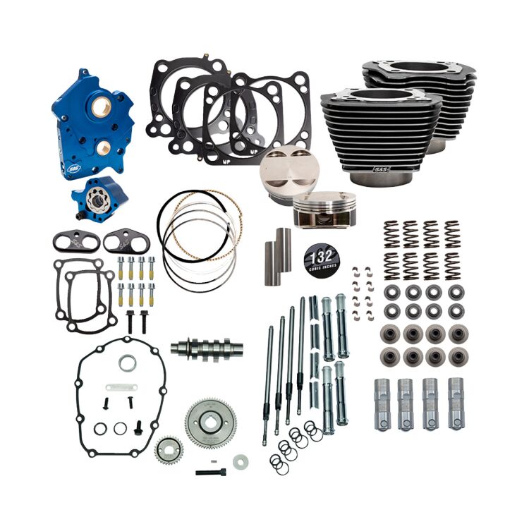 Black Granite w/ Highlighted Fins / Chrome Pushrod Tubes