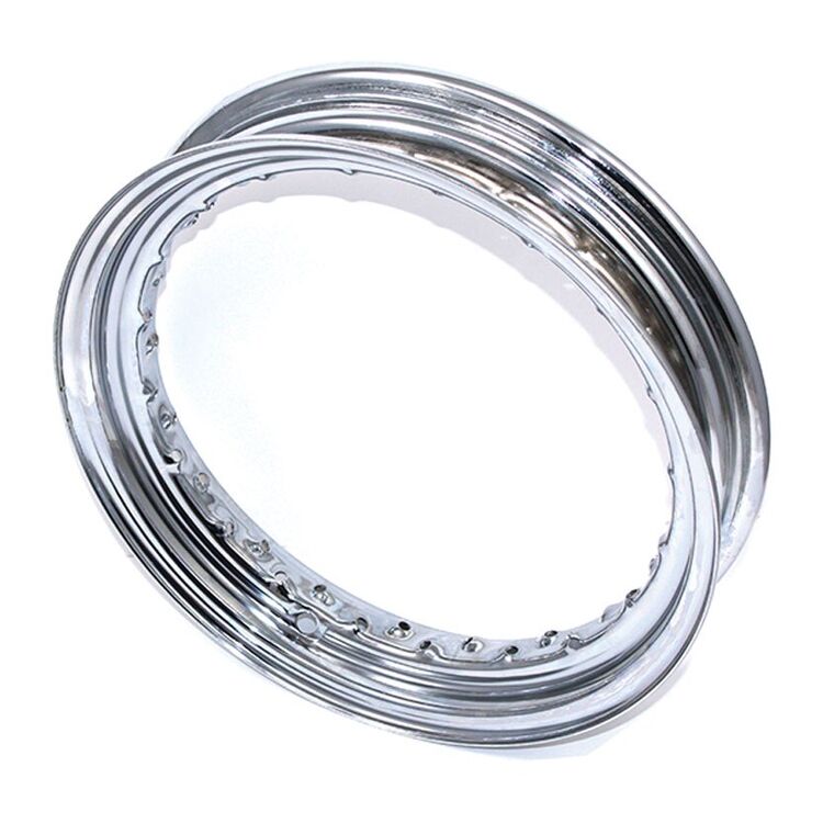 V-Twin Mfg. 40 Spoke 16" X 3" Drop Center Front / Rear Chrome Rim [Open Box]