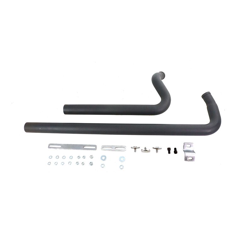 V-Twin Mfg. Shotgun Style Drag Pipe Set For Harley Softail 1986-2006