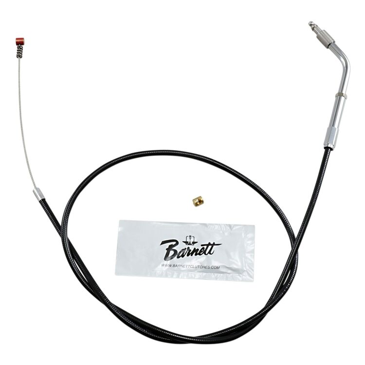 Barnett Black Vinyl Idle Cable For Harley Sportster 1996-2003 Stock / 130° / Black [Open Box]