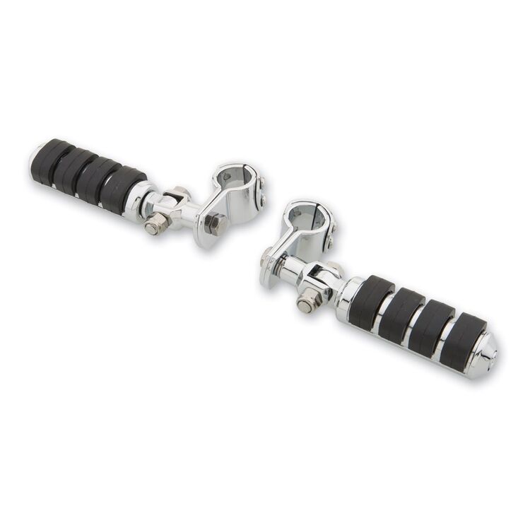 J&P Cycles Clamp-On Rubber Footpeg Set [Previously Installed]
