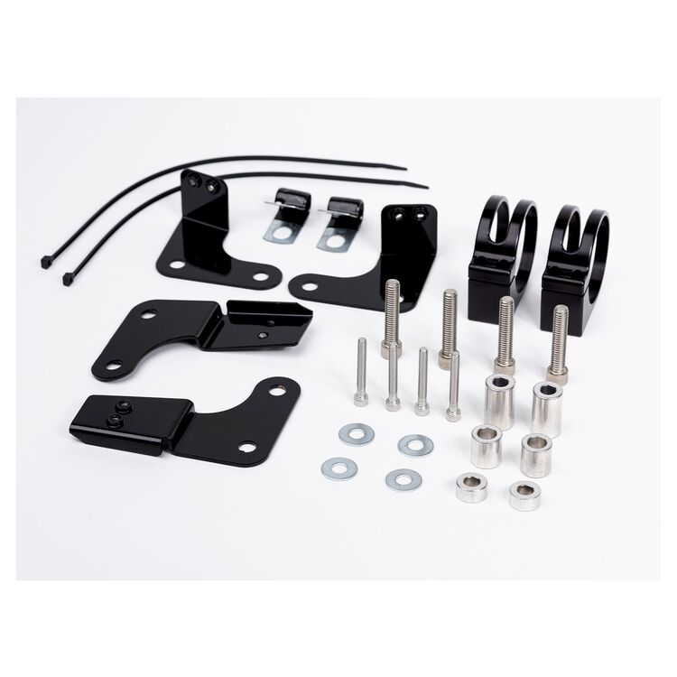 Legend Suspension External Mounting Brackets For Revo-ARC Remote Reservoir Shocks For Harley Touring 2014-2025