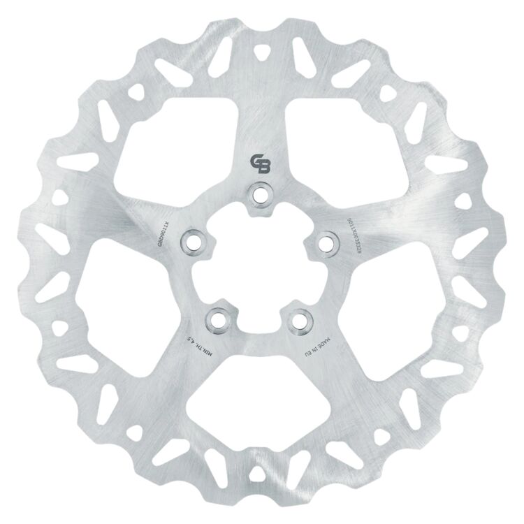 GBrakes 11.5" Solid Mount Wave Front Rotor For Harley 2000-2014