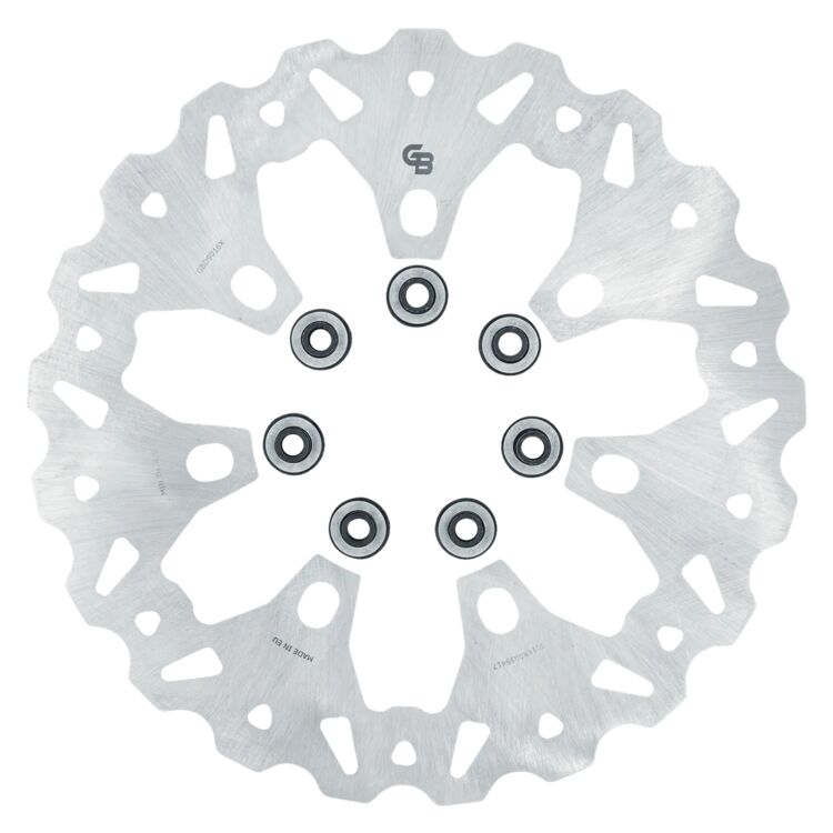 GBrakes 11.8" Semi Floating Front Wave Brake Rotor For Harley 7-Spoke Agitator Wheels