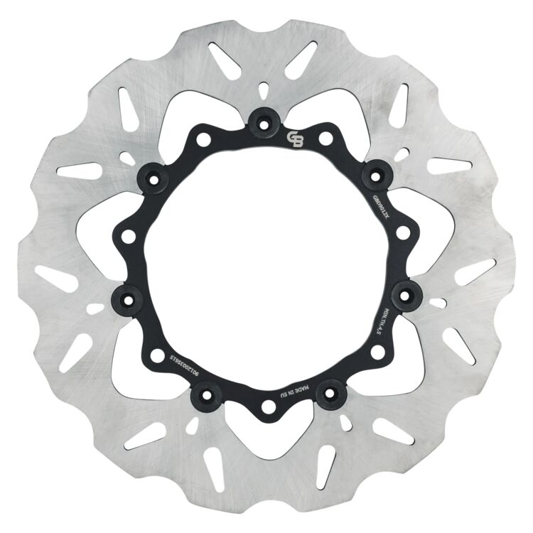 GBrakes 11.8" Floating Wave Front Brake Rotor For Harley 7-Spoke Agitator Wheels