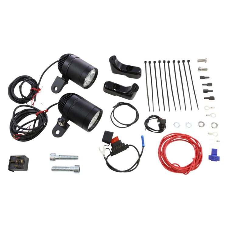 Rivco Fork-Mounted LED Driving Lights For Harley Touring