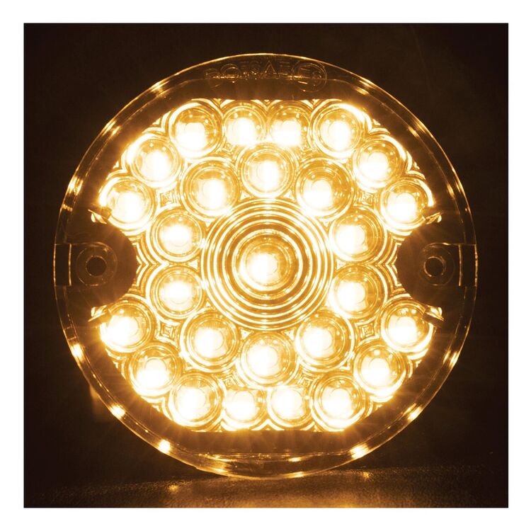 HogWorkz Pro Grid Front Turn Signals LEDs 1157 Base Flat Lens For Harley 1994-2022 [Previously Installed]