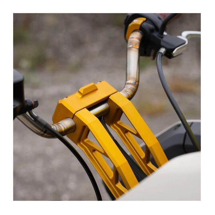 TC Bros Pro Series Pullback Truss Digital Gauge Risers For Harley 6" Rise / 1" Clamp / Black [Open Box]