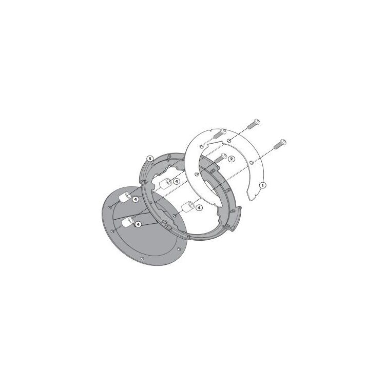 Givi Tanklock Bike Specific Flange Aprilia / MV Agusta / Triumph BF02 [Open Box]