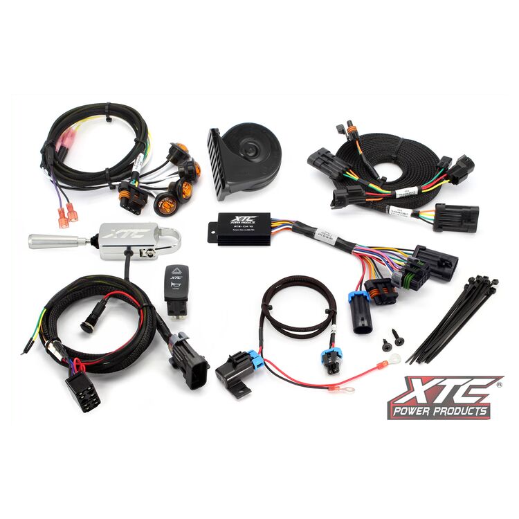 XTC Power Products Self-Canceling Turn Signal Kit w/Billet Lever Kawasaki Mule Pro 2017-2026