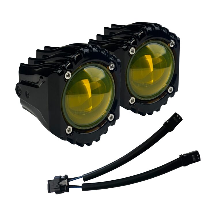Custom Dynamics Shark Demon LED Fog Lights For Harley