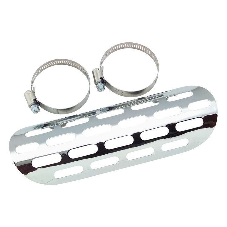 Biker's Choice Perforated Heat Shield Chrome [Previously Installed]