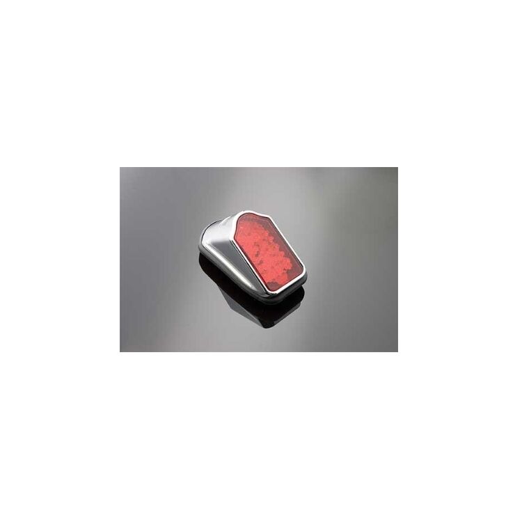 J&P Cycles Mini Tombstone LED Taillight Red / Chrome [Open Box]
