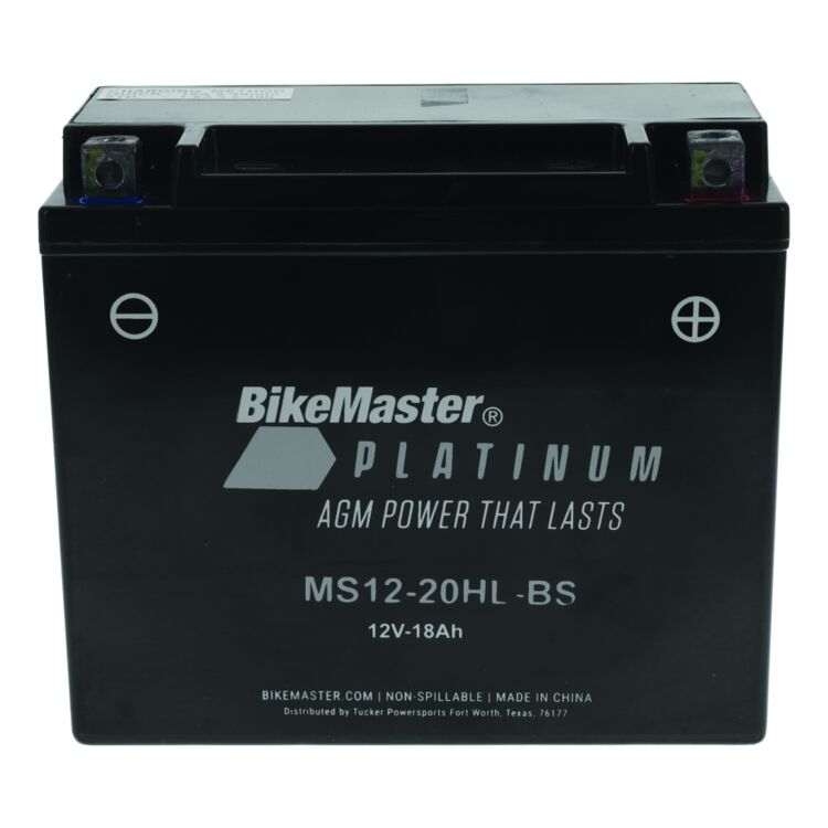 BikeMaster MS12-20HL-BS Platinum AGM Battery