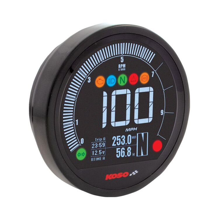 Koso DL-04 Multimeter Gauge For Harley