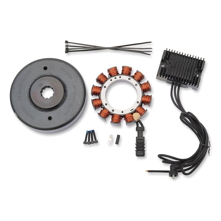 Drag Specialties Heavy-Duty 32 A Charging Kit With Black Regulator For Harley BT 1970-1996 [Previously Installed]