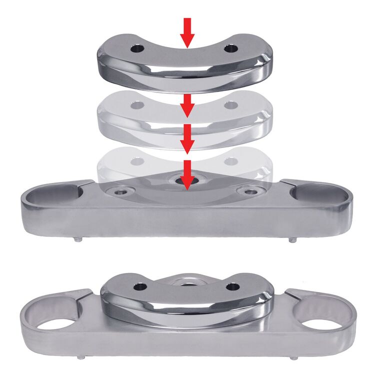 Baron Handlebar Adaptor Honda VTX1300 / VTX1800 2002-2009 [Open Box]