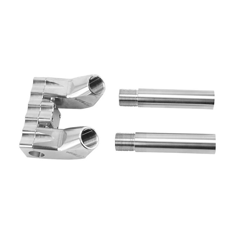 TC Bros Pro Series Modular Pull Back Risers For Harley 10" Rise / 1" Clamp / Black [Previously Installed]