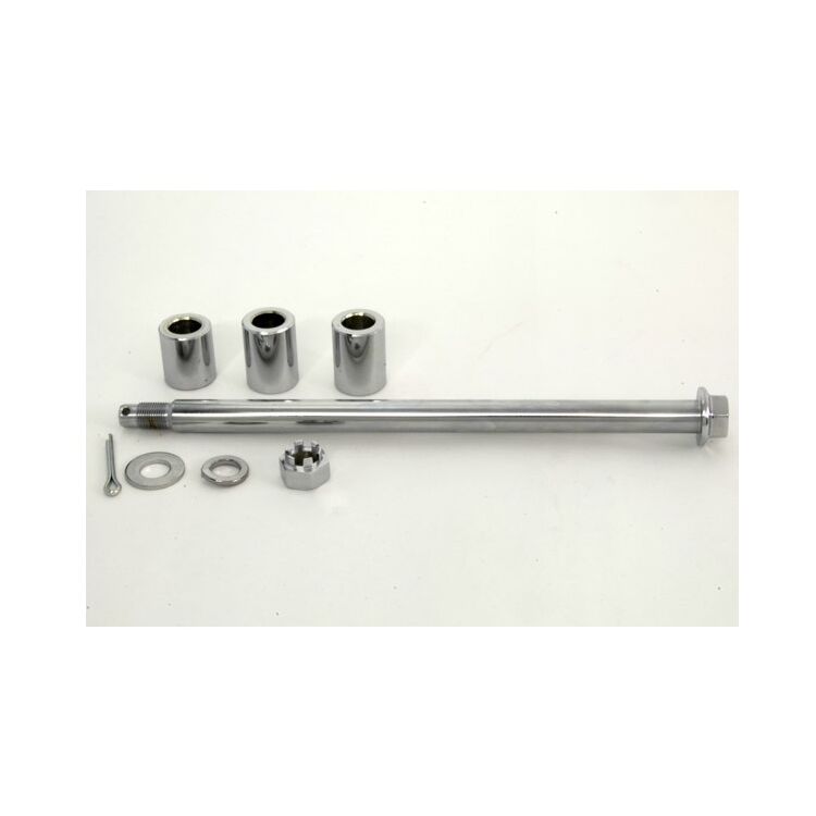 V-Twin Mfg. Chrome Rear Axle Kit For Harley FXD 2000-2005 [Open Box]
