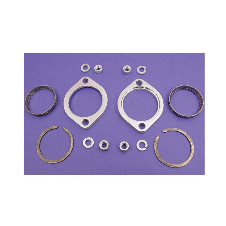 J&P Cycles Exhaust Flange Kit For Harley 1984-2026 [Previously Installed]