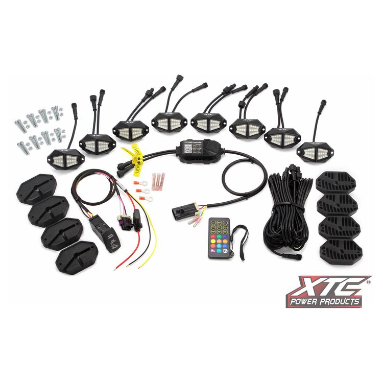 XTC Power Products X-LITEs RGB+W Rock Light Kit w/ Turn Signal Integration