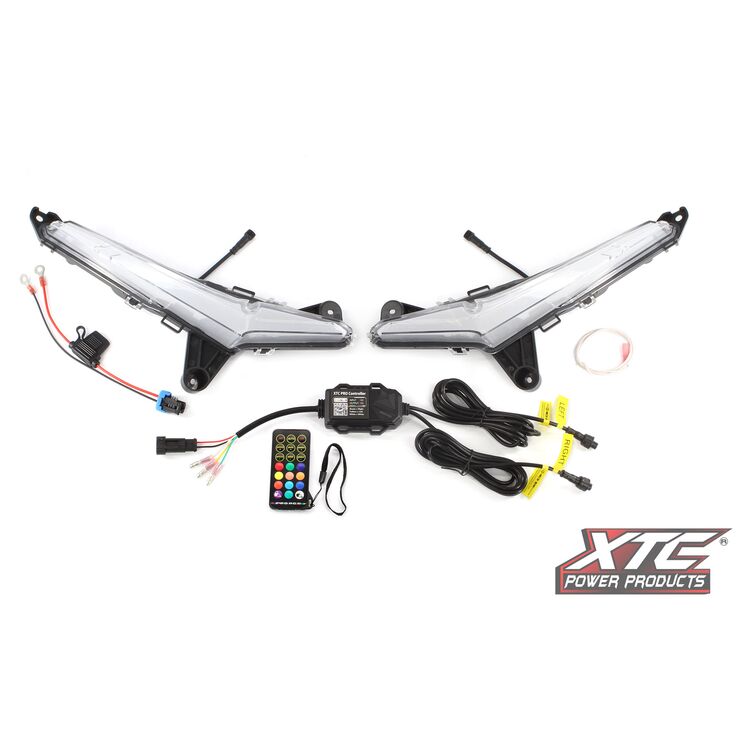 XTC Power Products RGB+W Front Signature Light Set Can-Am Maverick R 2024-2026