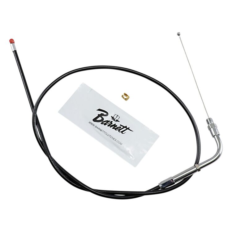Barnett Black Vinyl Throttle Cable For Harley Softail / Dyna 1990-1995 Stock [Open Box]