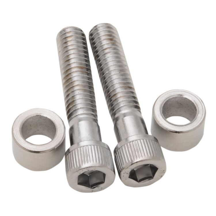 Drag Specialties Handlebar Riser Top Clamp Bolts For Harley 5/16"-18 / Chrome [Open Box]