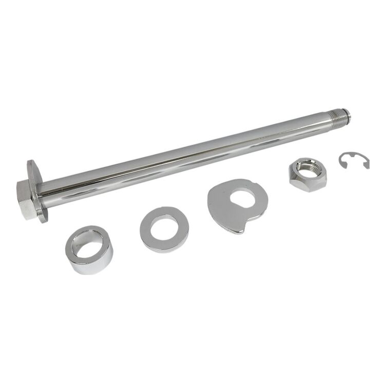 Drag Specialties Chrome Rear Axle Kit For Harley Touring 2014-2025 Chrome [Open Box]