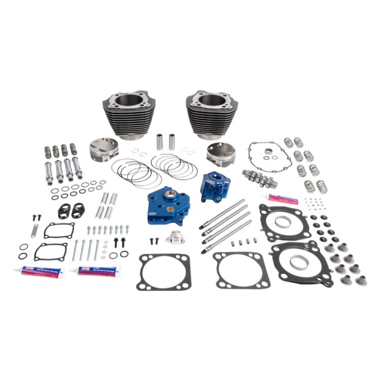 Black Granite w/ Highlighted Fins / Chrome Pushrod Tubes