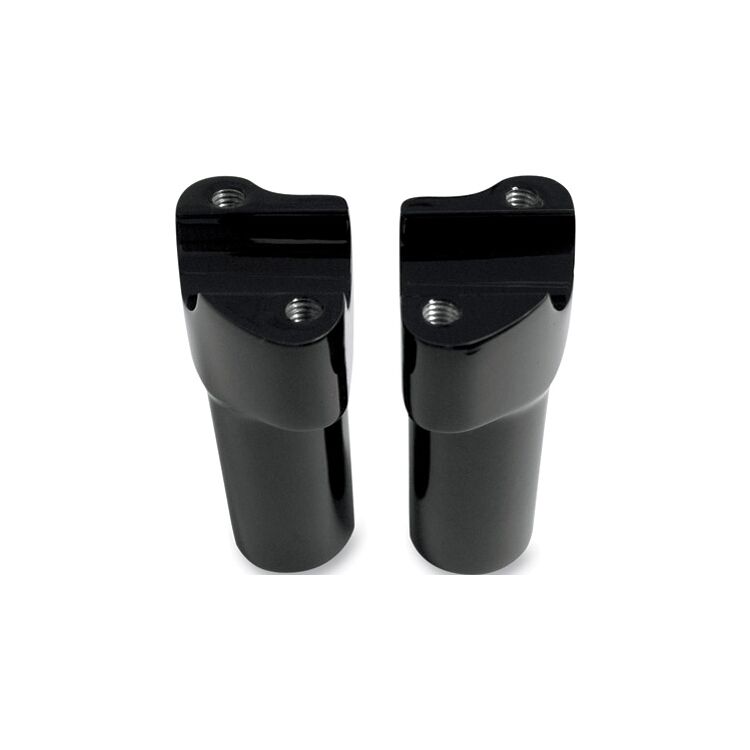 Milwaukee Twins Forged Aluminum Risers For Harley 3 1/2" Straight / Black [Blemished - Good]