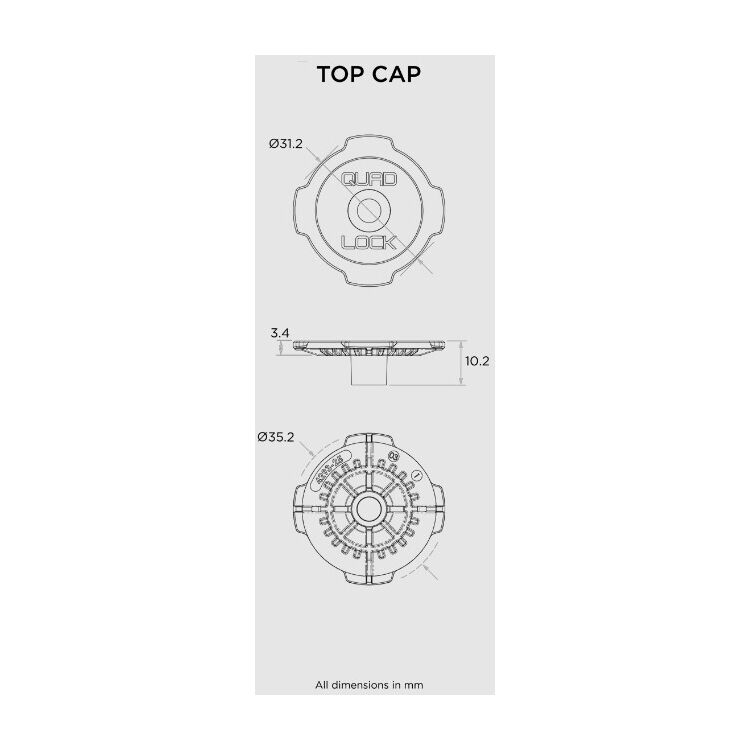 Quad Lock 360 Head Top Cap [Open Box]