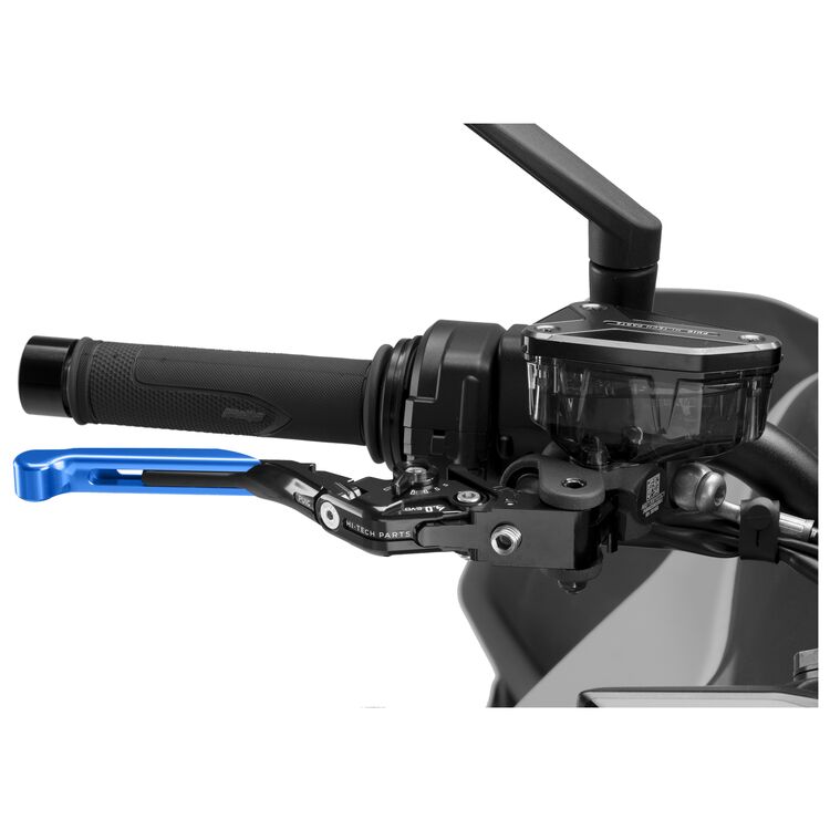 Puig Foldable Extendable Brake Lever 4.0 Blue/Black/Black [Blemished - Good]