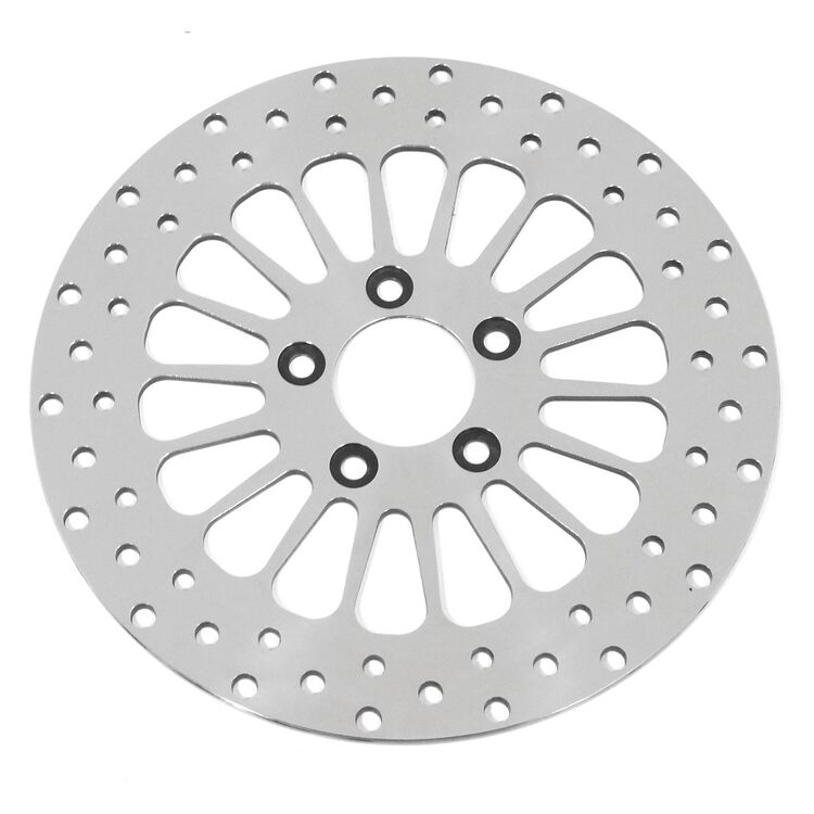 V-Factor Rear Super Spoke Polished Brake Rotor For Harley 1984-2013 Polished [Demo - Acceptable]