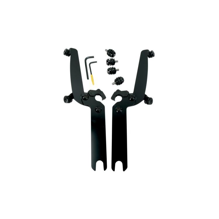 Memphis Shades Sportshield Trigger-Lock Mount Kit For Harley Softail 1986-2017 Polished / Without OEM Light Bar [Blemished - Good]